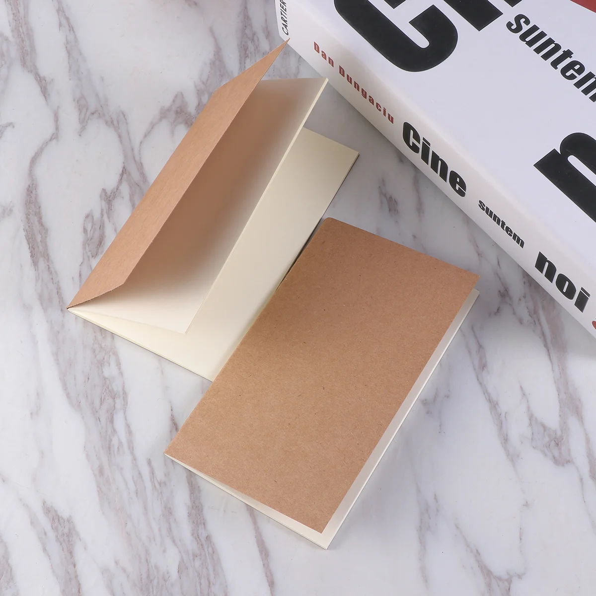 12 Pcs Blank Notebook A5 Sketchbook Process Card for Work Dairy Notepad Travel Pocket