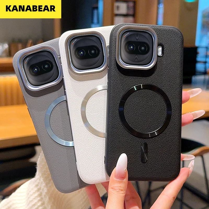 

Luxury Gold Armor Magnetic CD Case for iQOO Z11 Turbo, Glass Back Detachable Lanyard Shockproof Cover