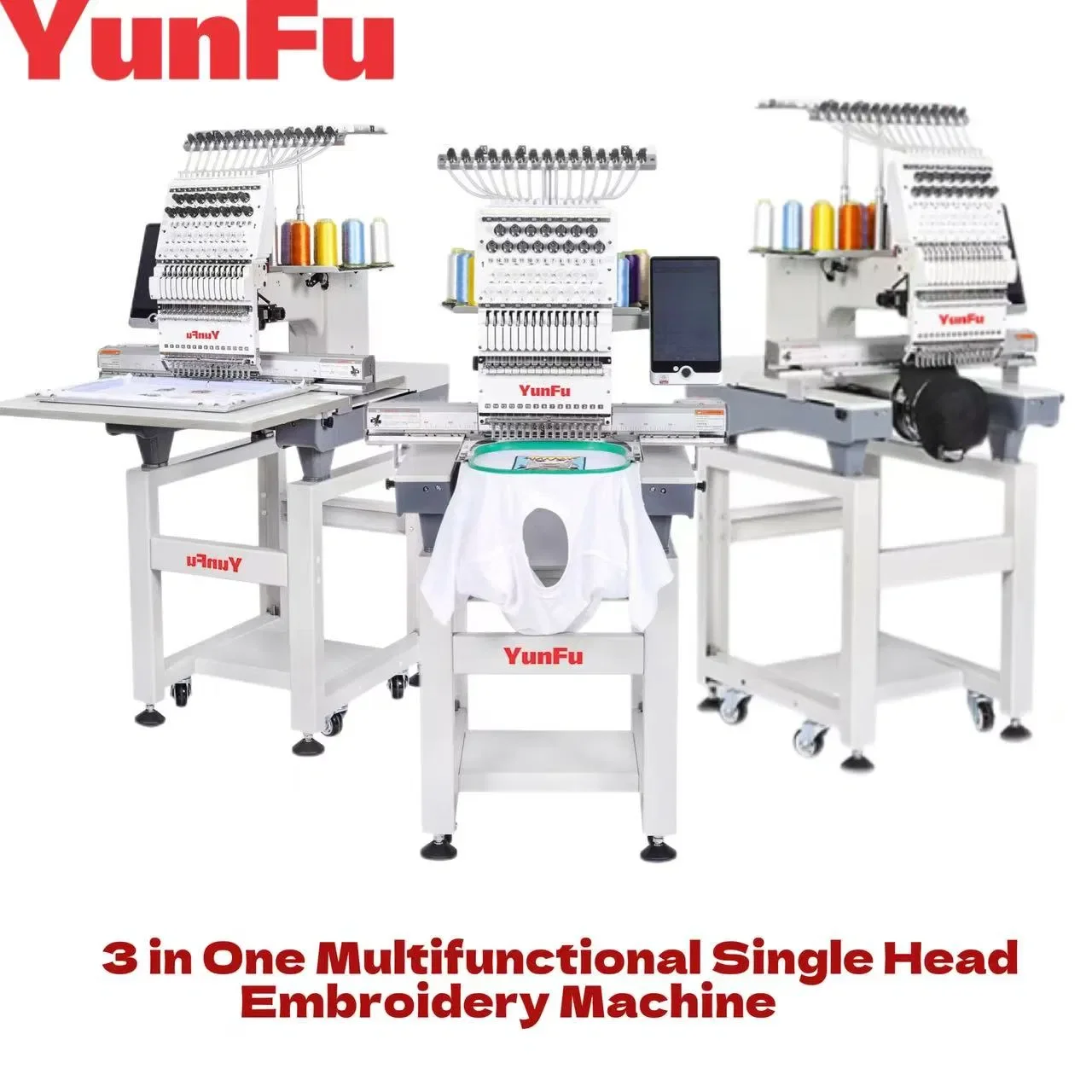 High Speed Embroidery Machine Single Head with Intelligent Digital Software Embroidery