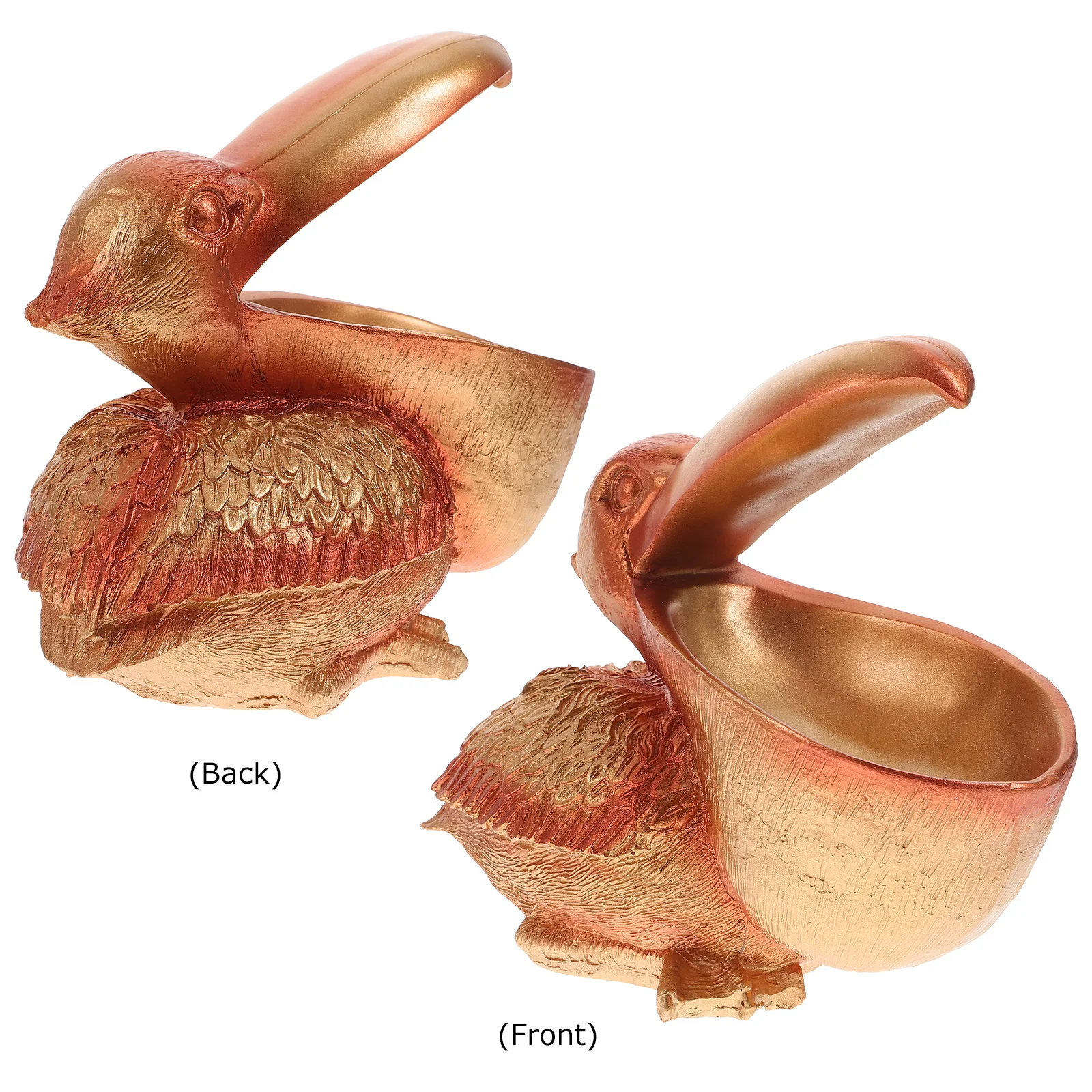 

1pc Key Storage Ornament Resin Bird Color Desktop Decor For Home Office Porch Trinket Box Practical Adornment