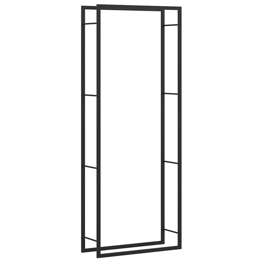Firewood Rack 87.4 inch Tall Outdoor Log Storage Holder for Fireplace, Heavy Duty Steel Wood Stacking Stand for