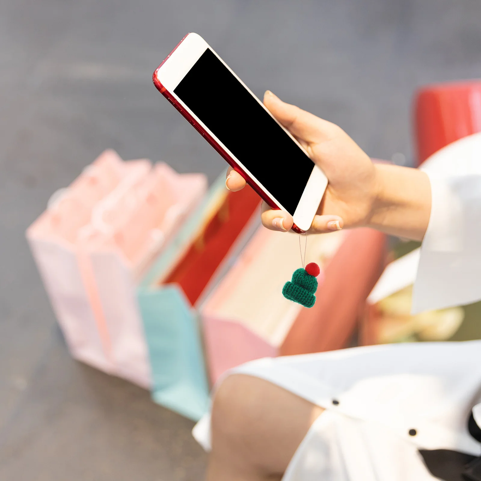 

Hat Christmas Hats for Santa Claus Knitting Day Caps Knitted Arts and Crafts