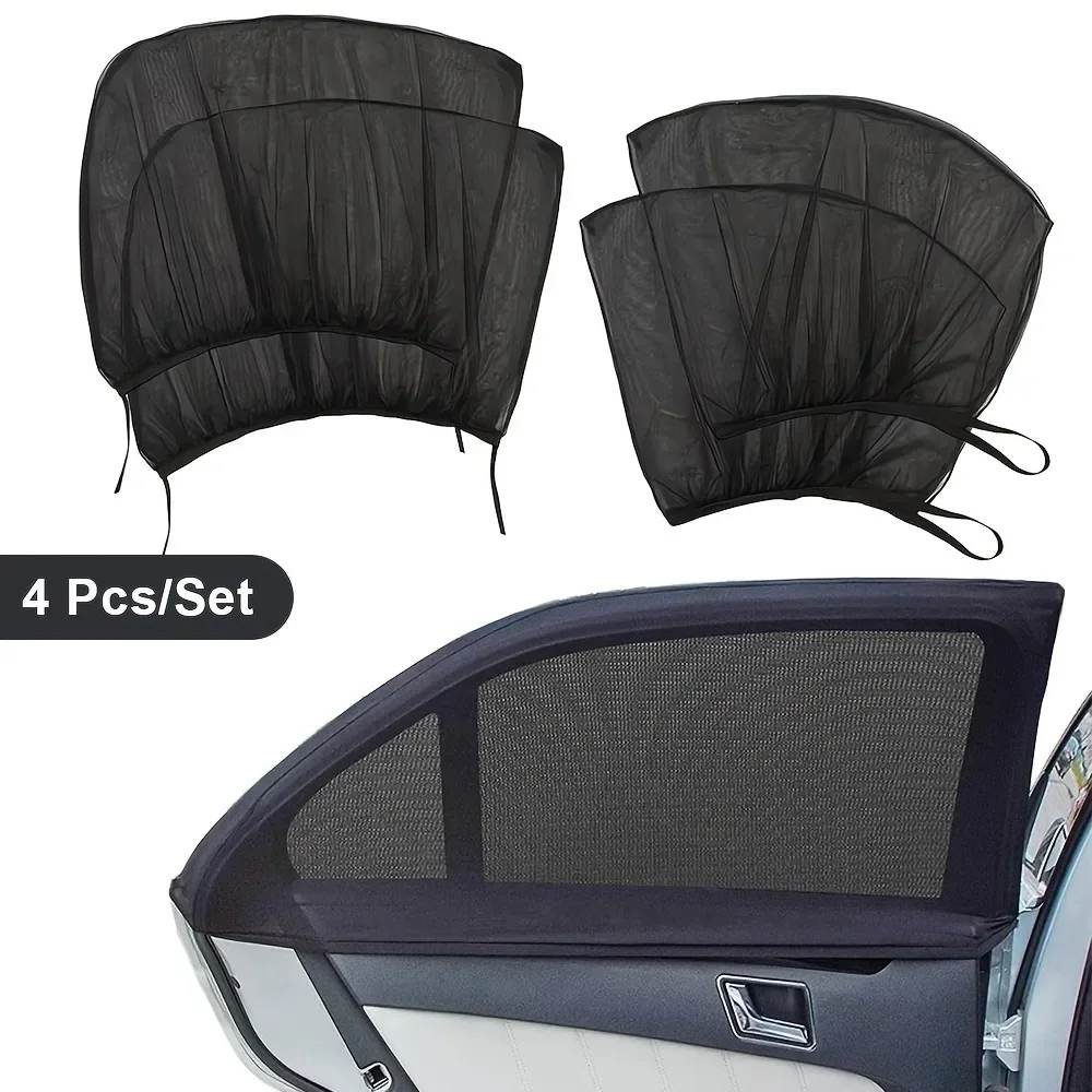 

4-piece set car window sunshade mosquito screen side guard sunshade car sun shade sunshade car