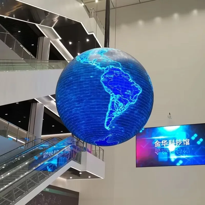 Indoor and outdoor advertising spherical LED ball module waterproof high brightness flexible LED display