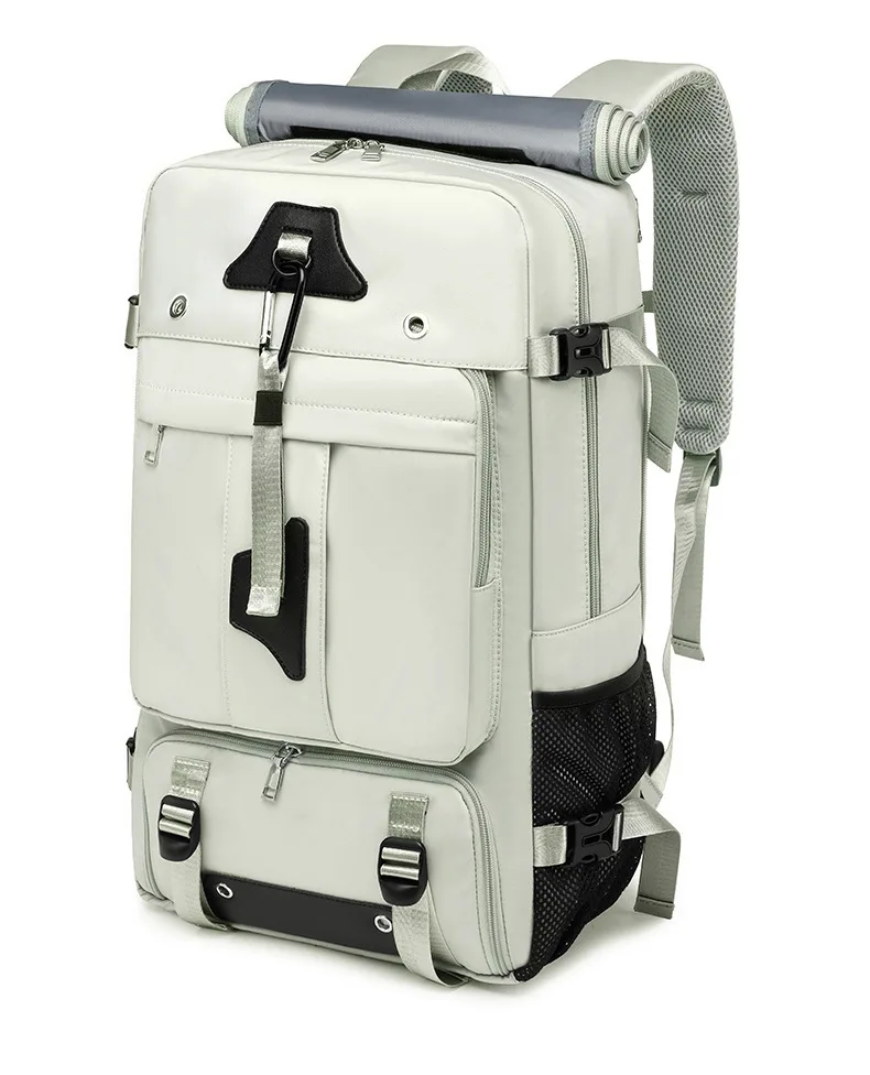 60L Large Travel Backpack Waterproof Expandable Rucksack with Shoe Compartment & Luggage Strap Business Laptop Bag for Men view 5