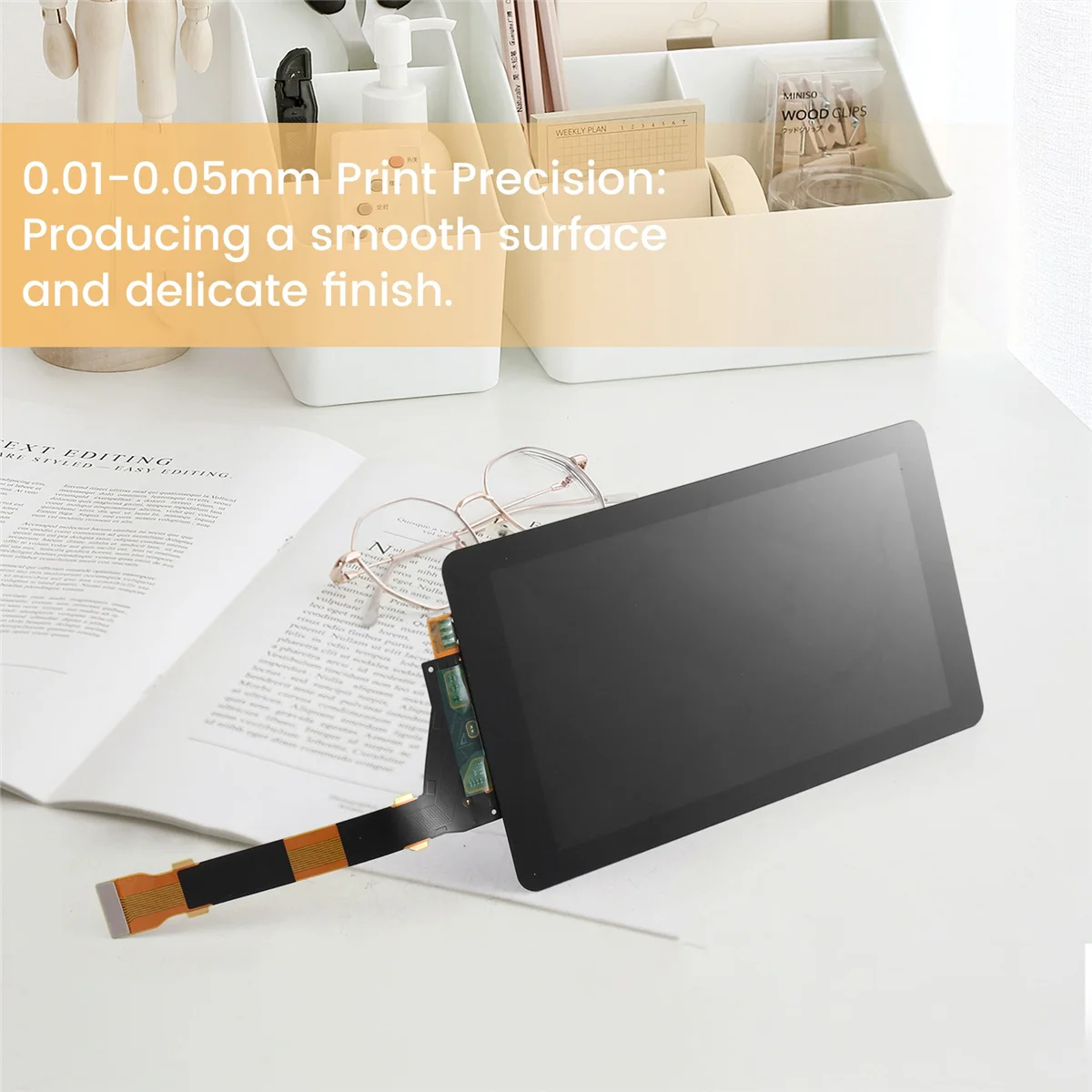 5.5 Inch 2K HD LCD Screen with 2560X1440 Resolution, for Creality LD002R / ELEGOO Mars/Anycubic Fiber Optic 3D Printer