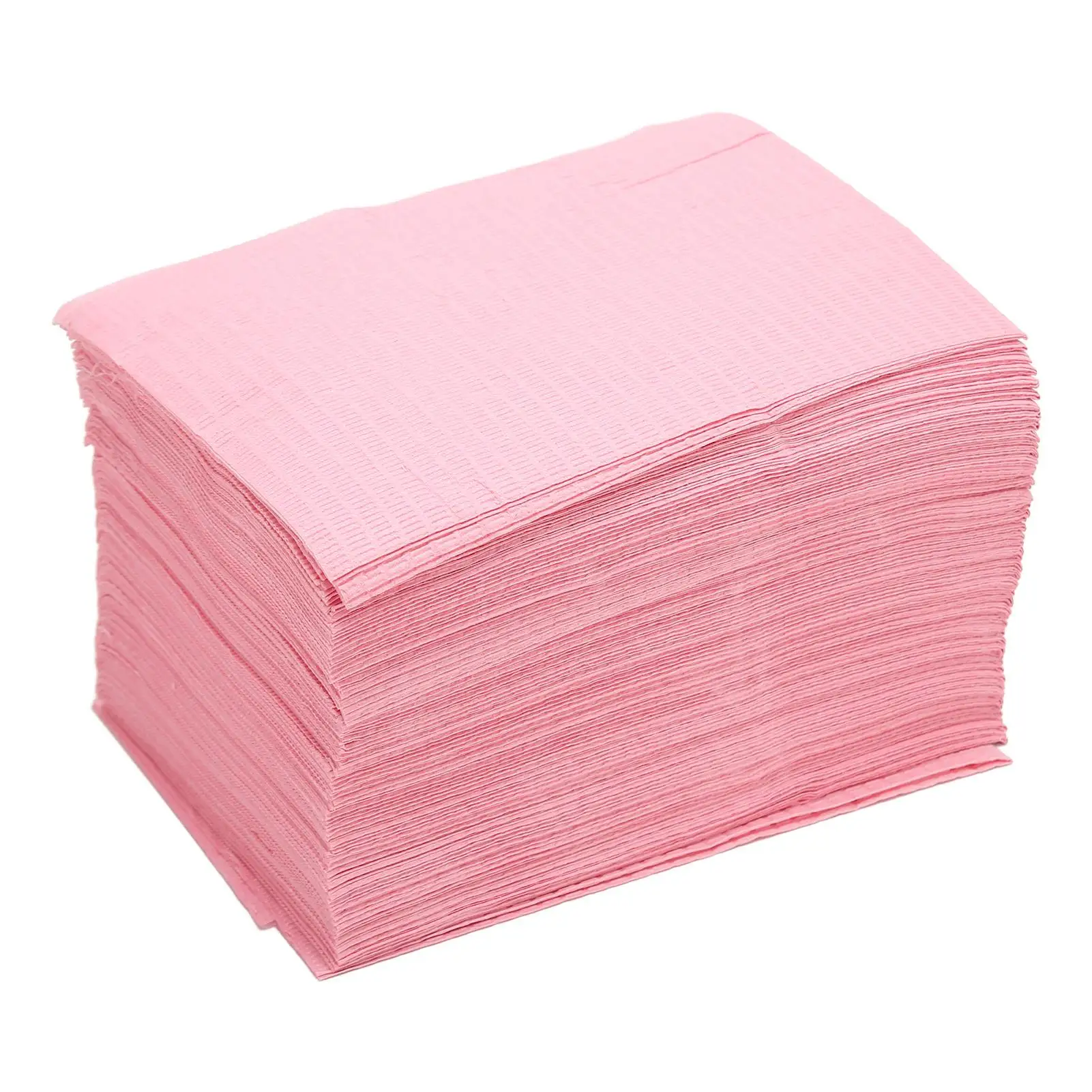 125Pcs  Waterproof Dental Bibs - Absorbent Pink Tattoo Covers for body Protection