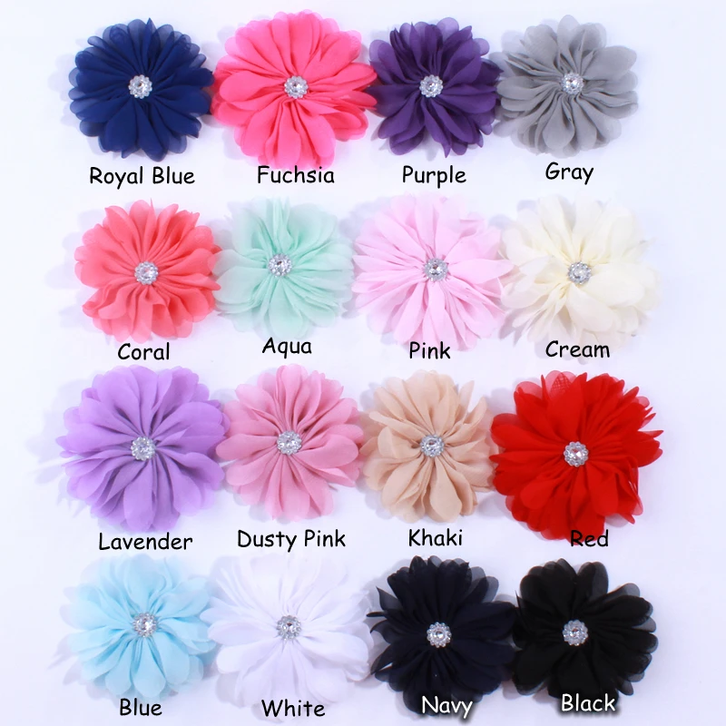 

10PCS 6.5CM Hot Sale Chiffon Flowers For Home Decoration Artificial Flower For Wedding Invitation