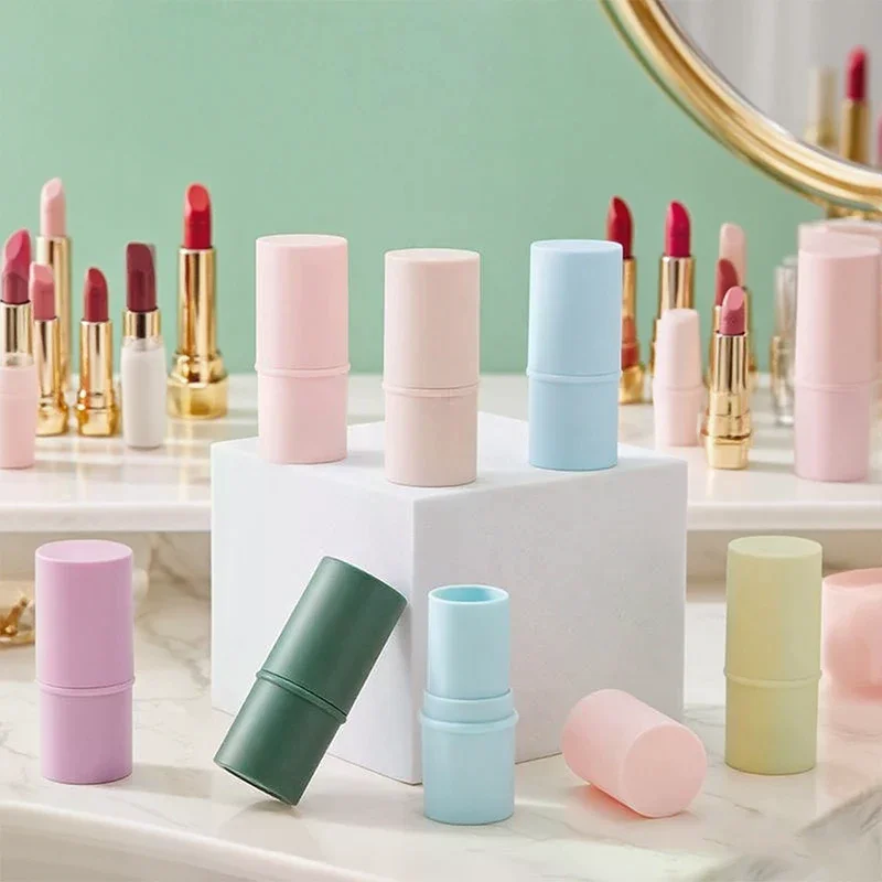 5PC 6g Candy Farbe Leere Nachfüllbare Lippenstift Lip Balm Behälter Leere Kosmetische Behälter Lotion Behälter Reise Flasche