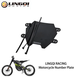 LINGQI RACING Motorcycle Front Number Plate For Light Bee Talaria Sting Off Road Electric Vehicle Bike Modified Parts