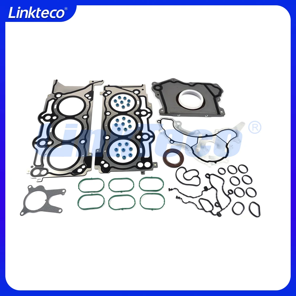 Engine Rebuild Timing Chain Kit Gasket Piston Bearing Set For 3.0 T L M156 Maserati Levante Ghibli Quattroporte 3.0L 3.0T 13-24