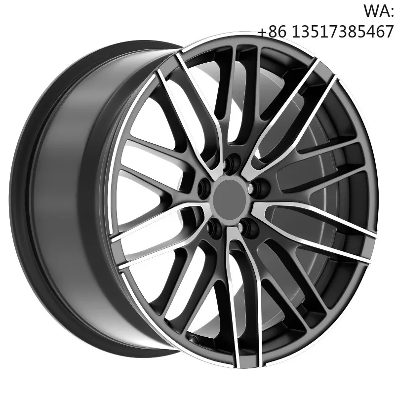 Multi-spoke Aluminum Alloy Passenger Car Wheels 5x120 5x114.3 5x112 Wheels 18 19 20 21 22 Inch Rims for Bmw X5 Porsche