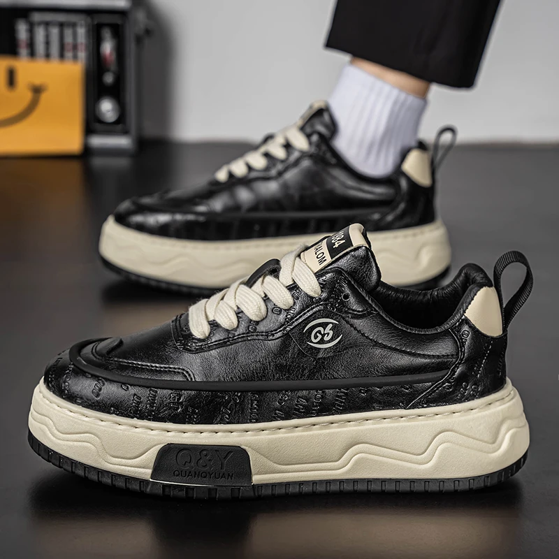 Scarpe da passeggio da uomo Scarpe basse da esterno piatte antiscivolo alla moda Scarpe da ginnastica stringate morbide e comode alla moda per uomo ﻿