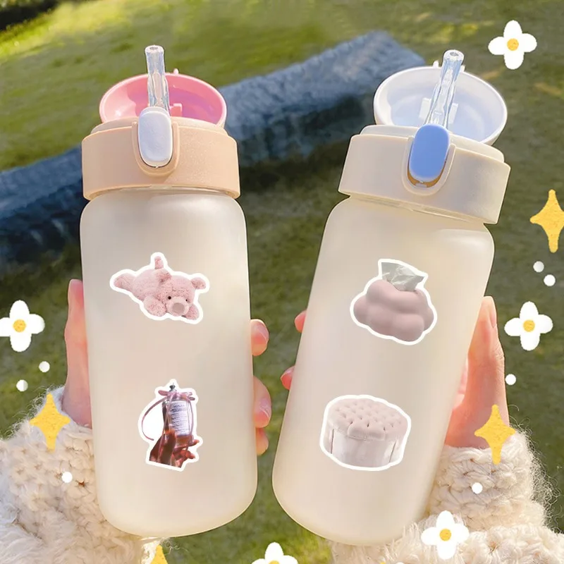 100 Stück Cartoon süße rosa kreative Persönlichkeit Doodle dekorative Aufkleber