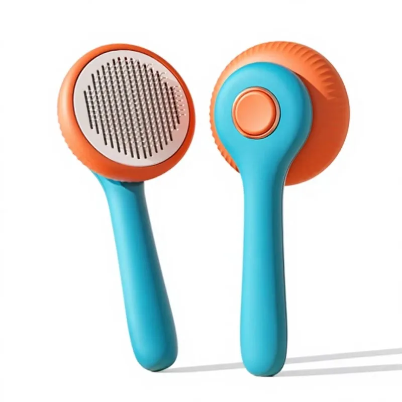 Cat Specific ABS Stainless Steel Pin Brush Pet Grooming Hair-Removal Tool Beauty Cleaning Accessory for Pet Bathing