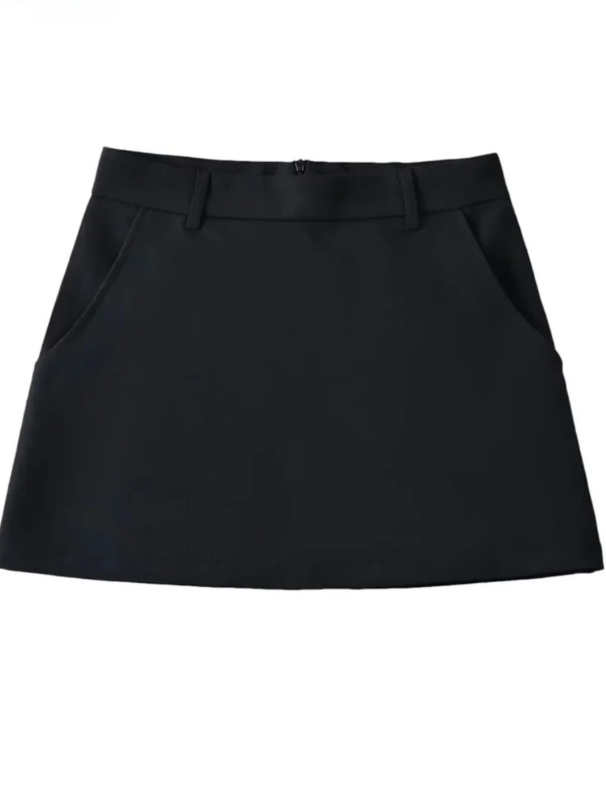 تنورة احترافية عالية الخصر على شكل حرف A للنساء، تنورة مناسبة للشارع