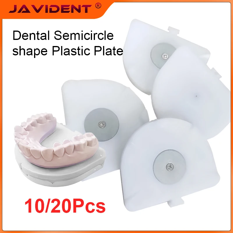 10/20Pcs Dental Lab Semicircle Shape Amann Girrbach Plastic Plate Disposable With Metal Sheet Magnetic Base Recyclable On Pindex