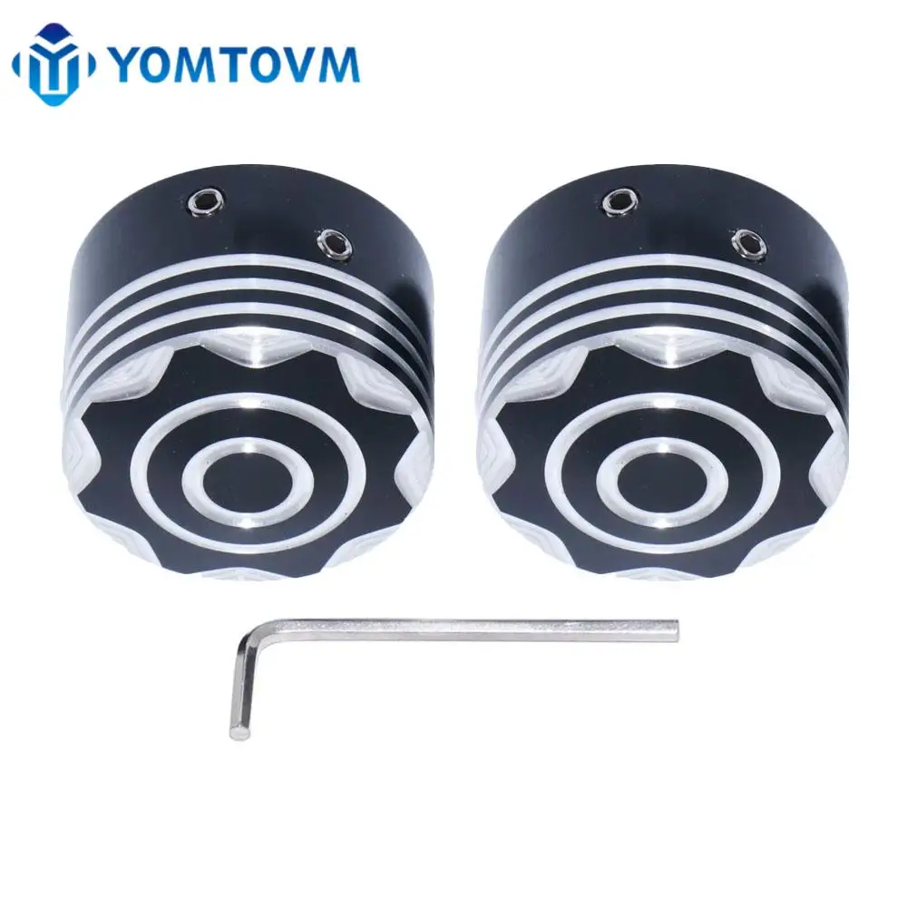 

Motorcycle Front Axle Nut Cover Cap Aluminum For Harley Dyna Softail Electra Road Glide Sportster