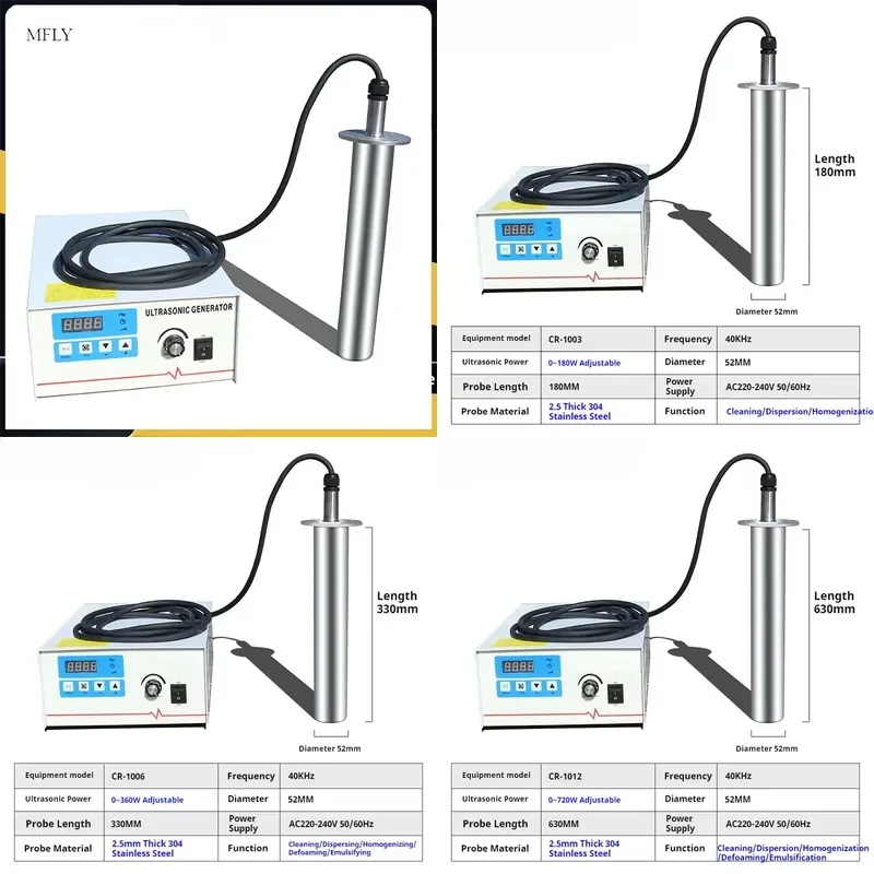 Input Type Ultrasonic Vibrating Rod Laboratory Ultrasonic Extraction Instrument Emulsifying Rod Cleaning Dispersing