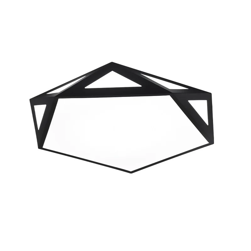 

LED ceiling light, hollowed out black and white, simple personality and creativity