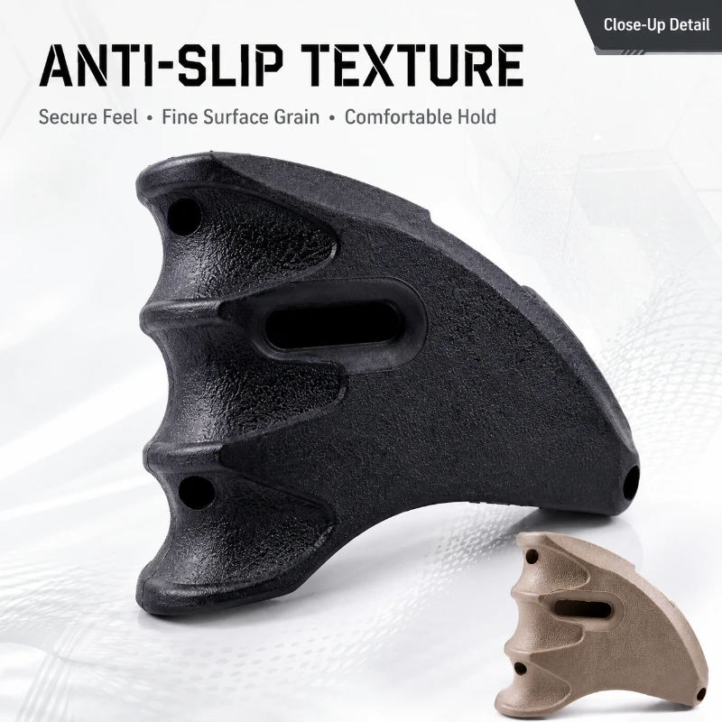 Matte Sand Brown Ergonomic Grip Shell Wear Resistant Texture Handcraft Model Custom Upgrade Parts
