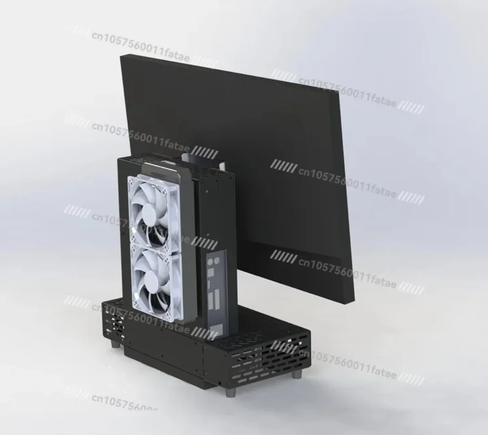 Chassis Single Display Machine Luminous Grass Display Bracket Chassis Matx Desktop A4 1U Mini Chassis
