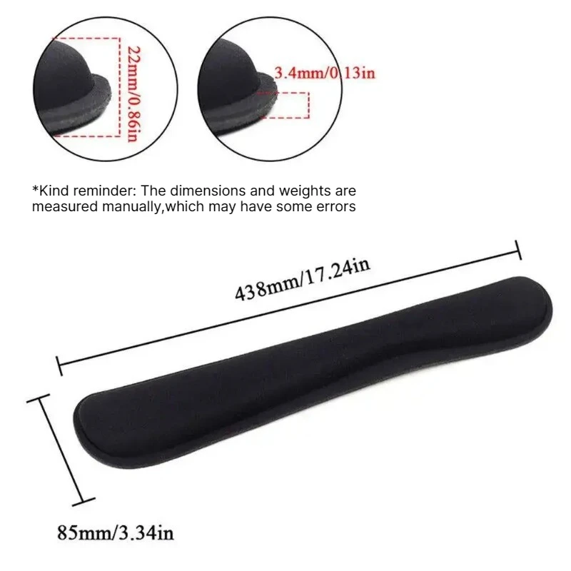 Non-slip Mouse Pad New Keyboard Wrist Rest Pad Memory Foam Superfine Fibre for PC Computer Gaming Keyboard Platform Rest view 6