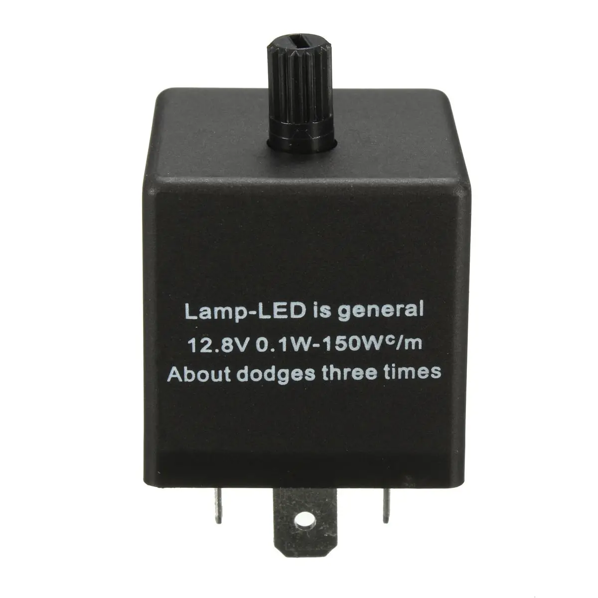 12V 3 Pin LED mobil dapat disesuaikan Flasher Flash Relay untuk lampu sein indikator