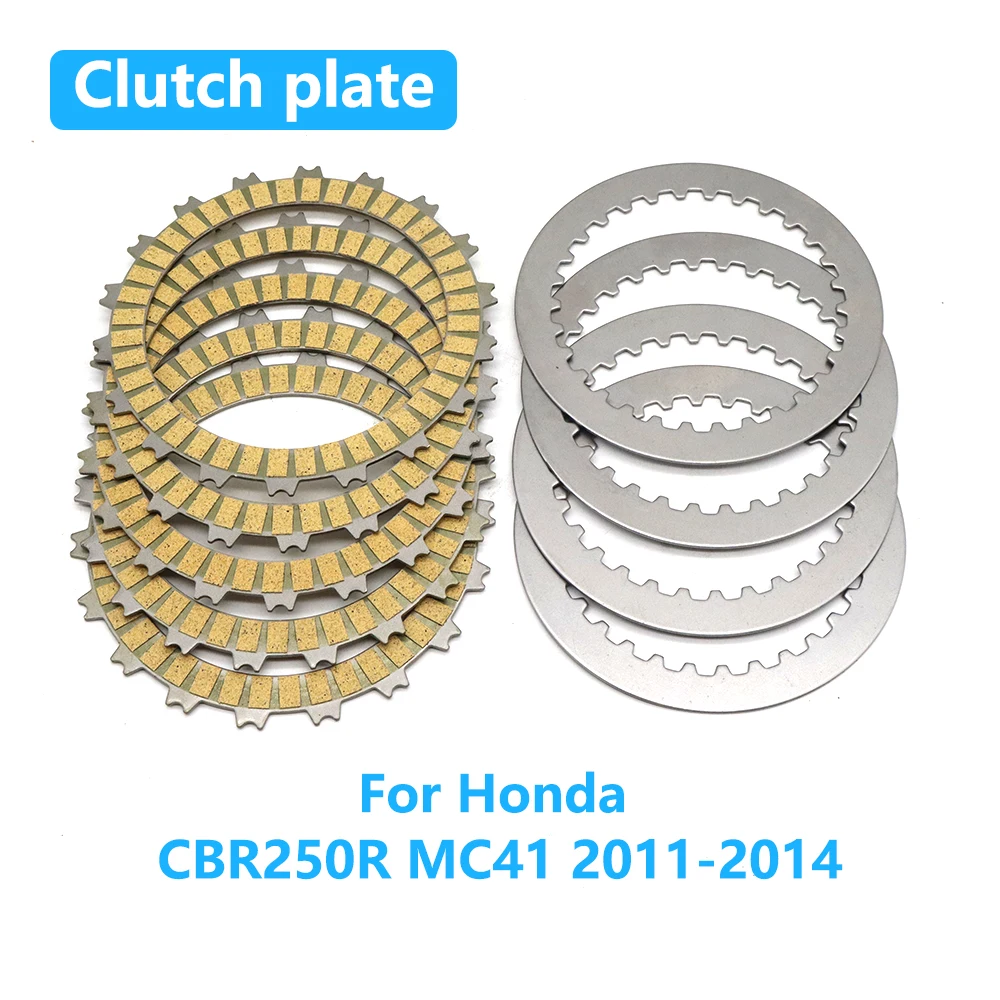 Kit de discos de embrague de fricción y placas de acero para motocicleta Honda CBR250R CBR250 250R CBR 250 R MC41 2011-2014 2013 2012
