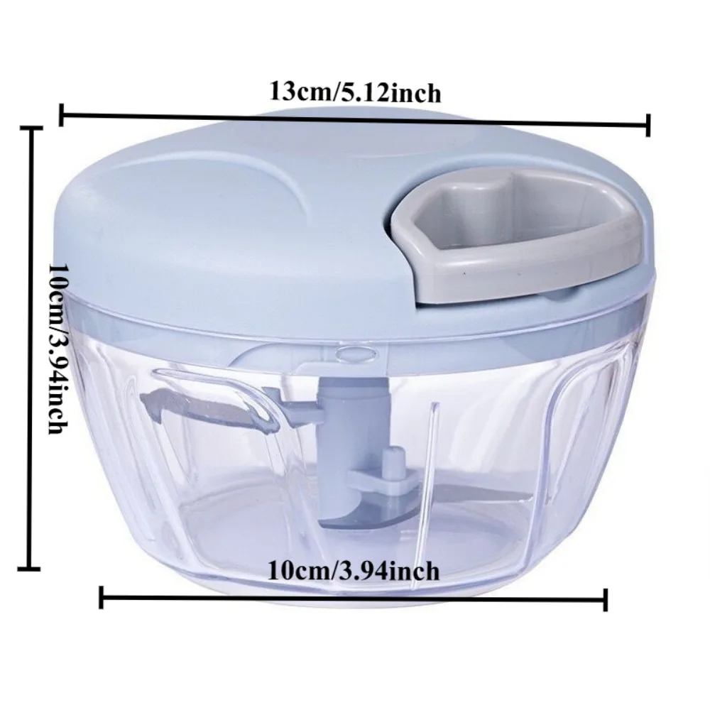 2 Pack Pull Cord Garlic Chopper Manual Food Processor for Vegetables Fruits Onion Chili Mincer Baby Blender Hot Sale