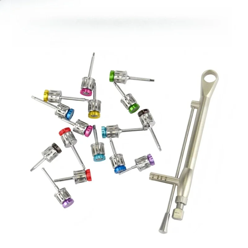 

Dental Implant Manual Screwdriver Instrument Kit Stainless Steel Surgical Universal Restoration Tool Kit
