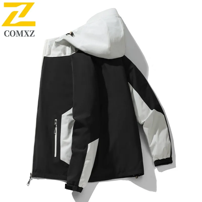 COMXZ سترة منتفخة مقاومة للبرودة سميكة دافئة وسيم التخييم مبطن سترة العمل عالية الجودة الشتاء الحشو ملابس للرجال