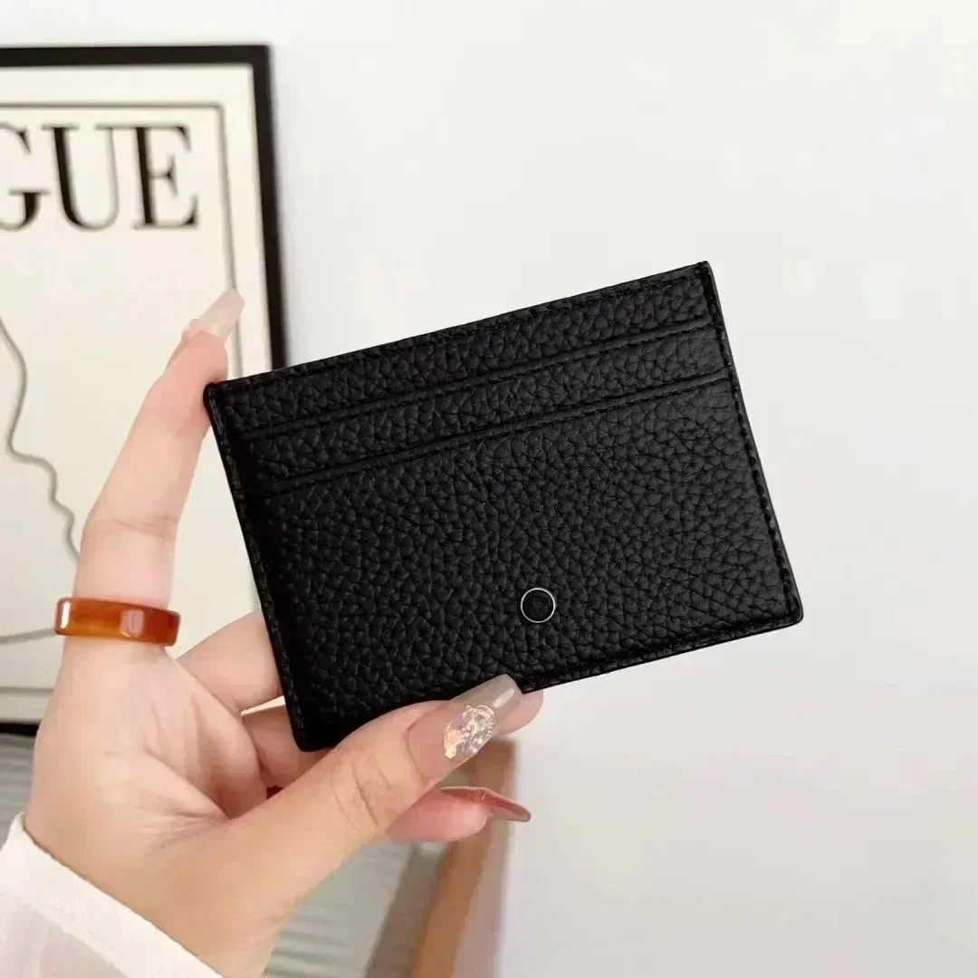 محفظة من الجلد الطبيعي لعام 100%، حامل بطاقات الهوية، حافظة بطاقات ائتمان كلاسيكية عصرية للأعمال، حقيبة رفيعة ومتعددة الفتحات