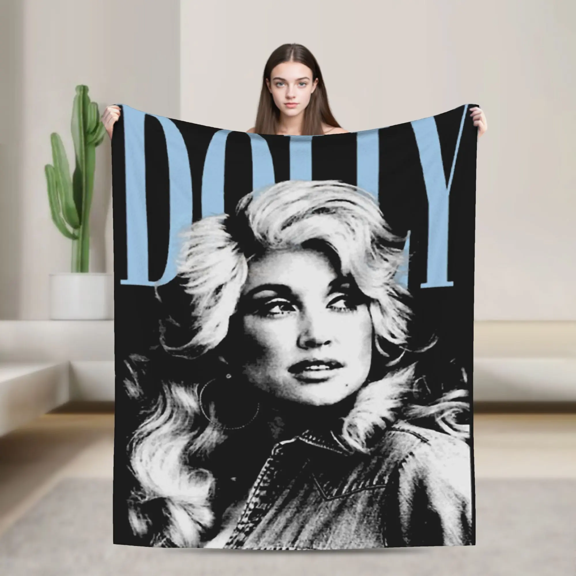 RIP Dolly Parton Print Blanket For Men Women Super Soft Cozy  Throw Blankets for Living Room 50x60 Inches Multi-size