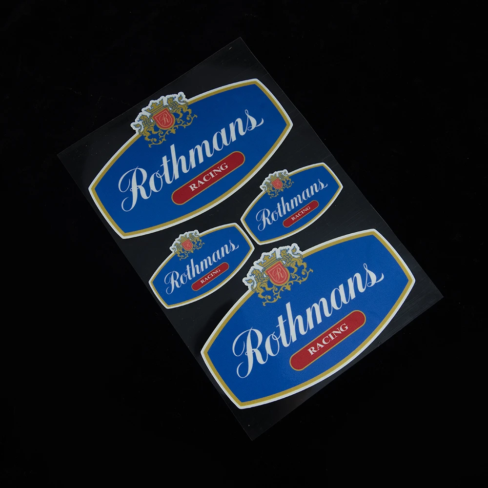 Motorcycle Stickers Rothmans Racing Car Bike Helmet Decals for Suzuki Honda Kawasaki Ducati Yamaha Vespa Accessoires Moto