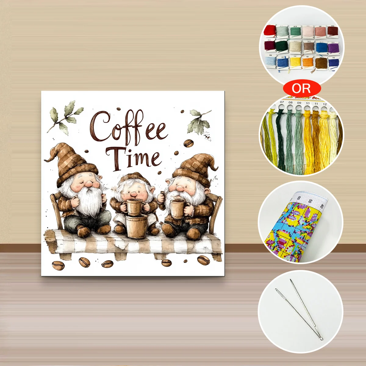 1 Stück 30x30 cm/11,8 Zoll, 11CT/14CT Kreuzstich-Set, DIY Valentinstagsgeschenk, Stickerei-Set für Festivals, Tiermotiv – Detail 4