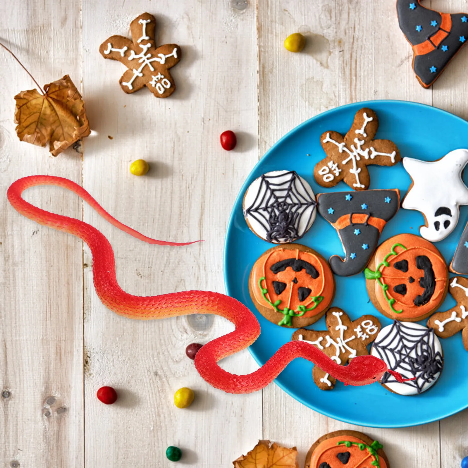 

Soft Rubber Snake Realistic Simulation Scary Prank Prop Haunted House Spoof Simulation Snake Trick Decoration Prank Toys