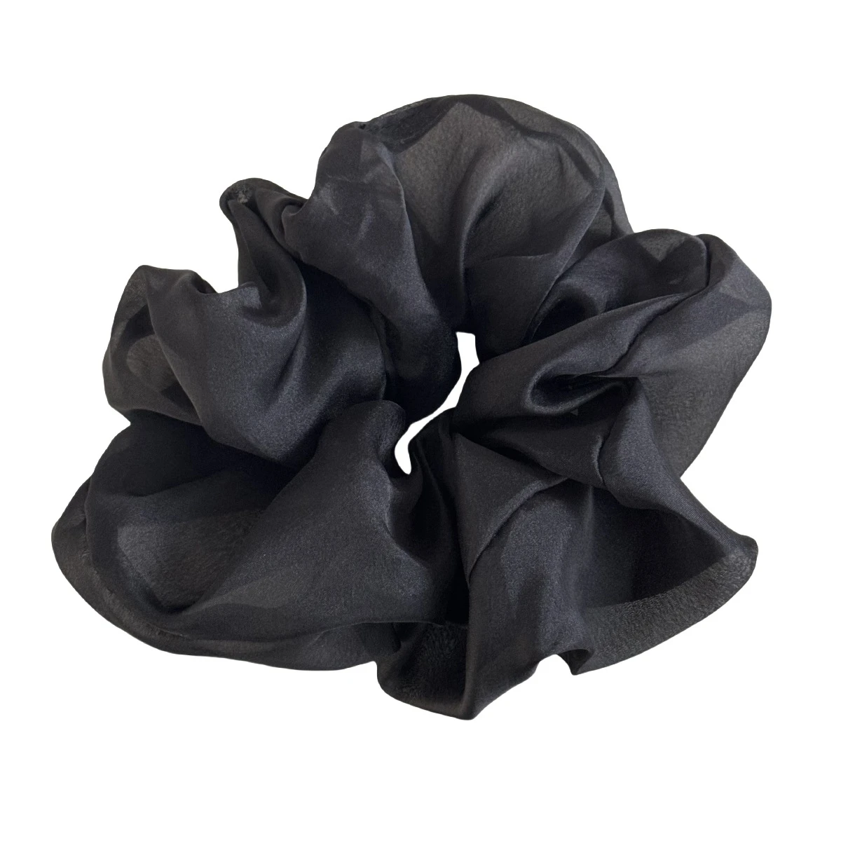 

e Чистый цвет, шелковый материал, большая резинка, мягкие резинки для волос для высокого хвоста или булочки, слинг New Faion Hair Acco...