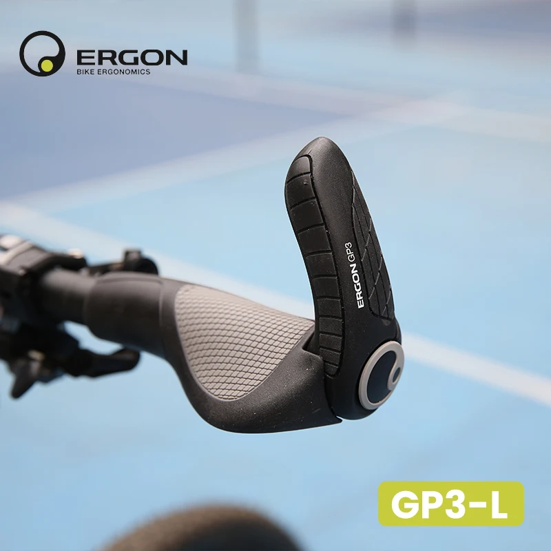 ERGON MTB grips GP1 GP3 GP5 ergonomics Radírgumi shock-proof skid-proof zár Bicikli kezeli hegyi Bicaj grips Kerékpározás Kormánytolórúd