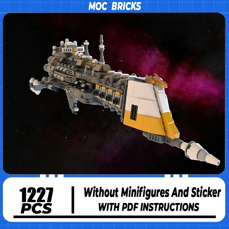 

Строительные блоки Moc, крейсер лунного класса-молоток, модель 40 К, технология, кирпичи, игровая модель, сделай сам, сборная игрушка, подарки