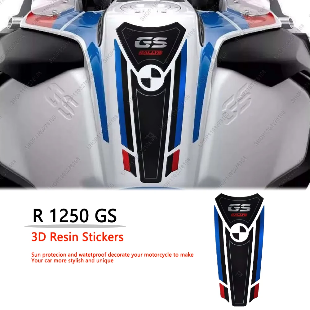 

3D Dripping Resin Sticker for Motorcycle, Fuel Tank Pad Protector, Accessories for BMW R 1250 GS