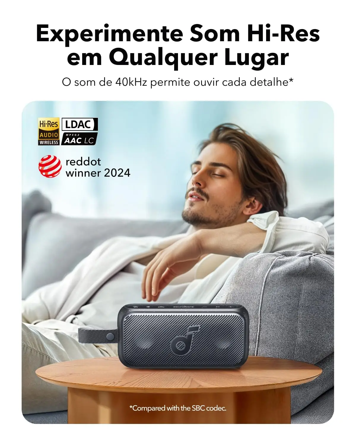 مكبر صوت ساوند كور موشن 300 لاسلكي عالي الدقة مع BassUp، مكبر صوت بلوتوث مع تقنية SmartTune، صوت ستيريو 30 وات #2