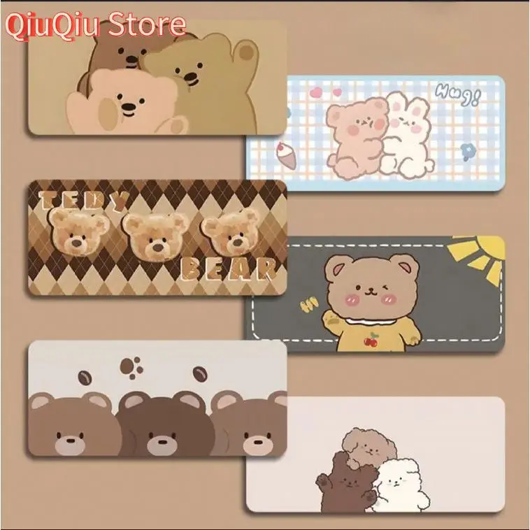 

Cute Teddy Bear Mouse Pad full size Large Mouse Pad Anti-Slip Gaming Desk Decor