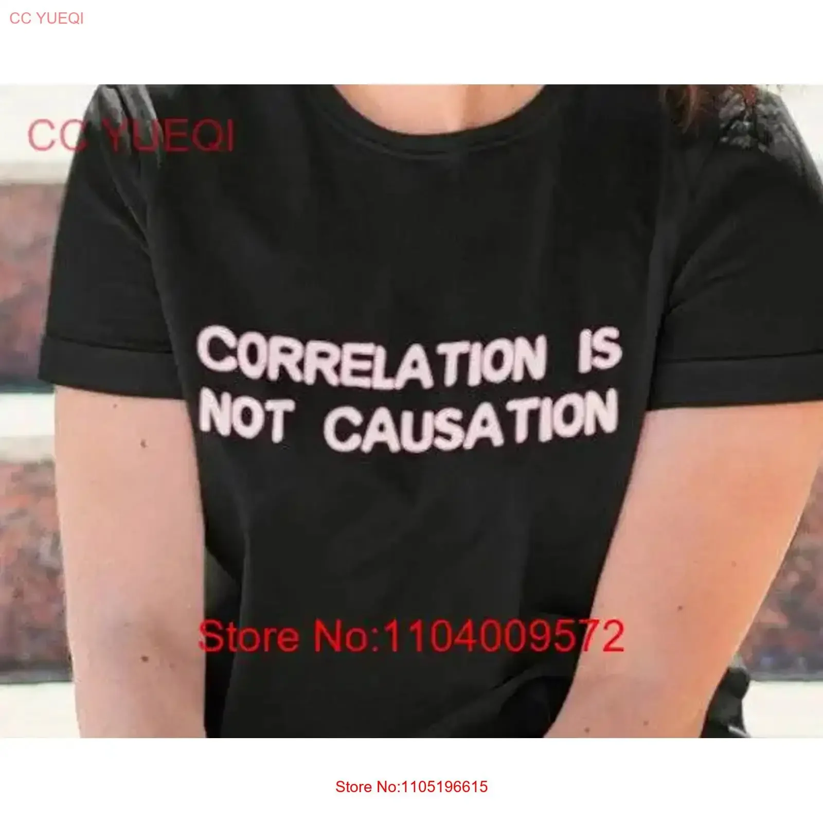 Correlation Is Not Causation T Shirt Science Humour Evidence Based Fact Math Teacher Funny Scientist vintage Washed Stretched