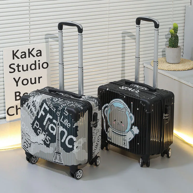 Travel Luggage Suitcase Mini Suitcase Lightweight New Boarding Silent Universal Wheel 18 inch Trolley Box Passcode Box