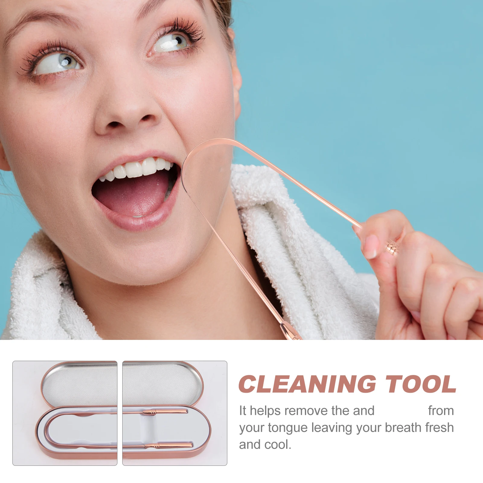 

1pc Coating Cleaner Tongue Oral Brush Scraper For Bad Breath Removal Durable Oral Cleaning Tool Tongue Brush Scraper