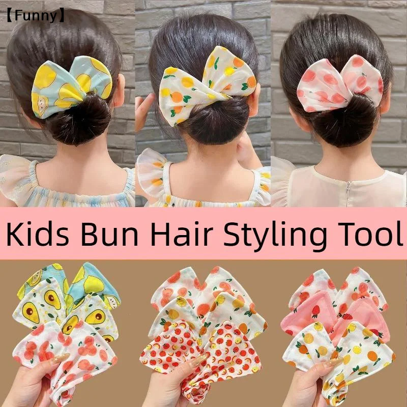 1Pcs Adjustable Headband Hair Clip Cute Hair Straightener Bow Twist Clip Hair Straightener Meatball Headband Accessory〔Funny〕