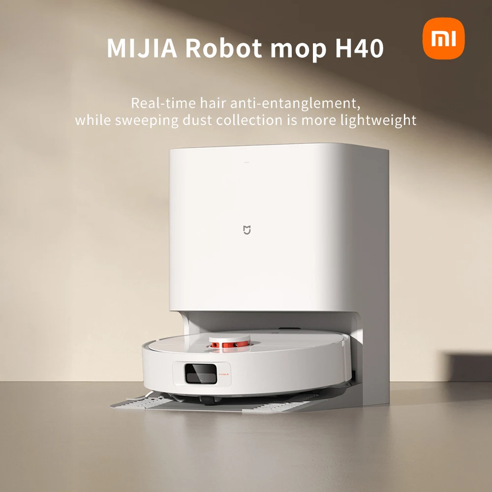 XIAOMI MIJIA Self Robot Vacuum Cleaners Mop H40 Smart Home Sweeping High Speed Rotary Scrubbing 6000PA Cyclone Suction LDS Laser