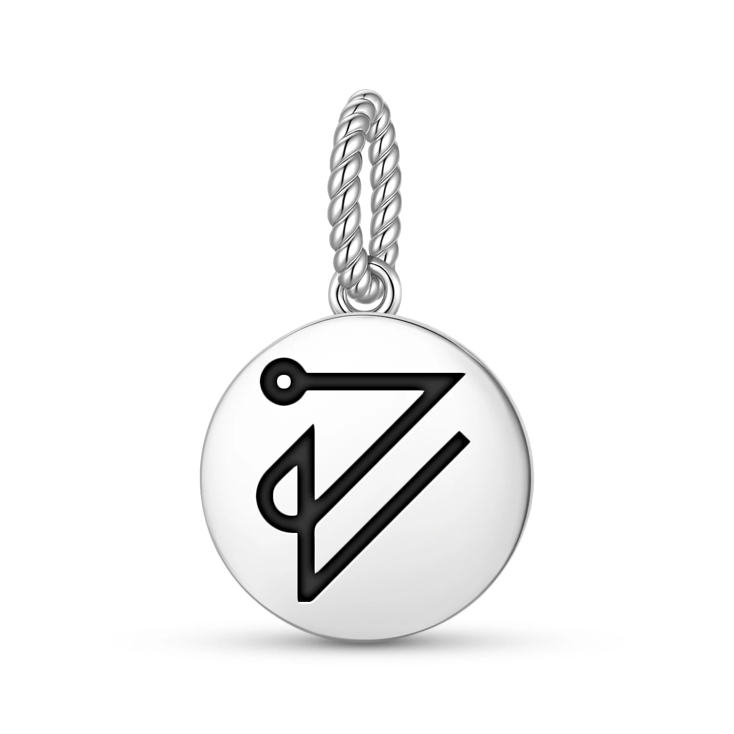 Angels ROCHEL Pendant 925 Sterling Silver Symbol Charm Bead for Women Bracelet Necklace Jewelry Fashion