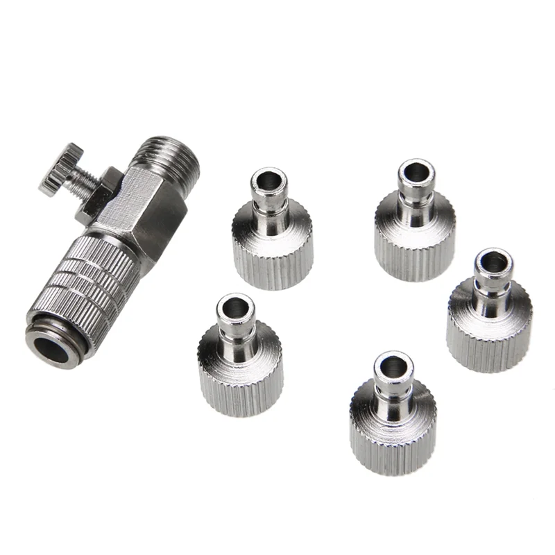 Durable Airbrush Quick Release Coupling Disconnect Connector Adapter Standard 1/8 Inch Plug Fitting